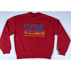 Stranger Things WSQK The Squawk 94.5 FM Crewneck Sweatshirt Adult Small Netflix